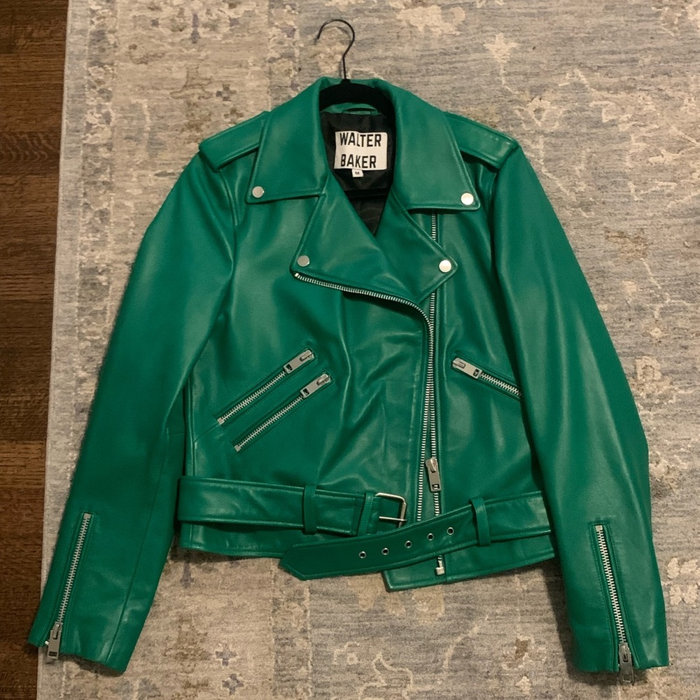 Walter Baker Green Leather Jacket